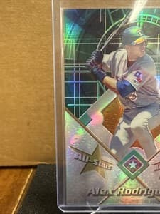 Alex Rodriguez 2001 Topps Finest Refractor, All-Stars A-Rod Rare Short Print view 2