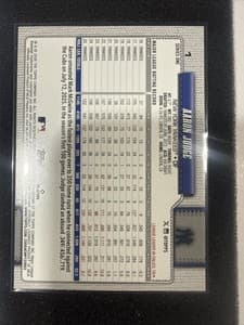 2026 Topps Series 1 #1 Aaron Judge Silver Pack Crackleboard Foil Exclusive view 2