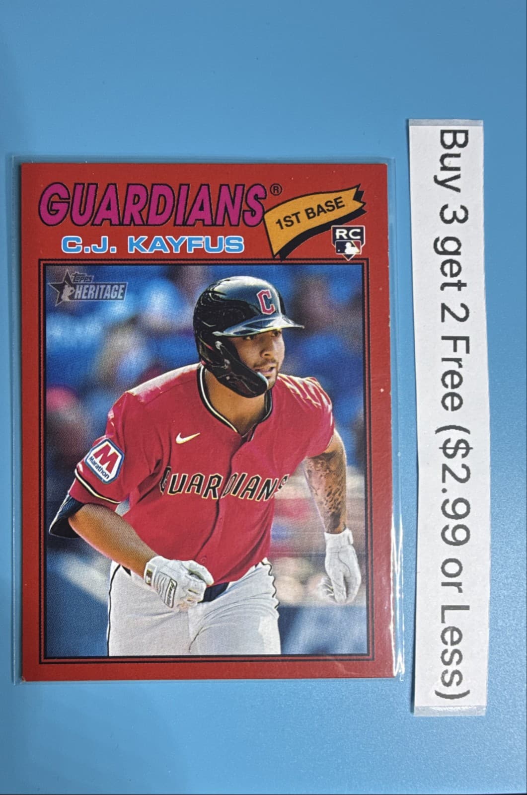 2026 Topps Heritage - C.J. Kayfus #364 Red Border (RC)