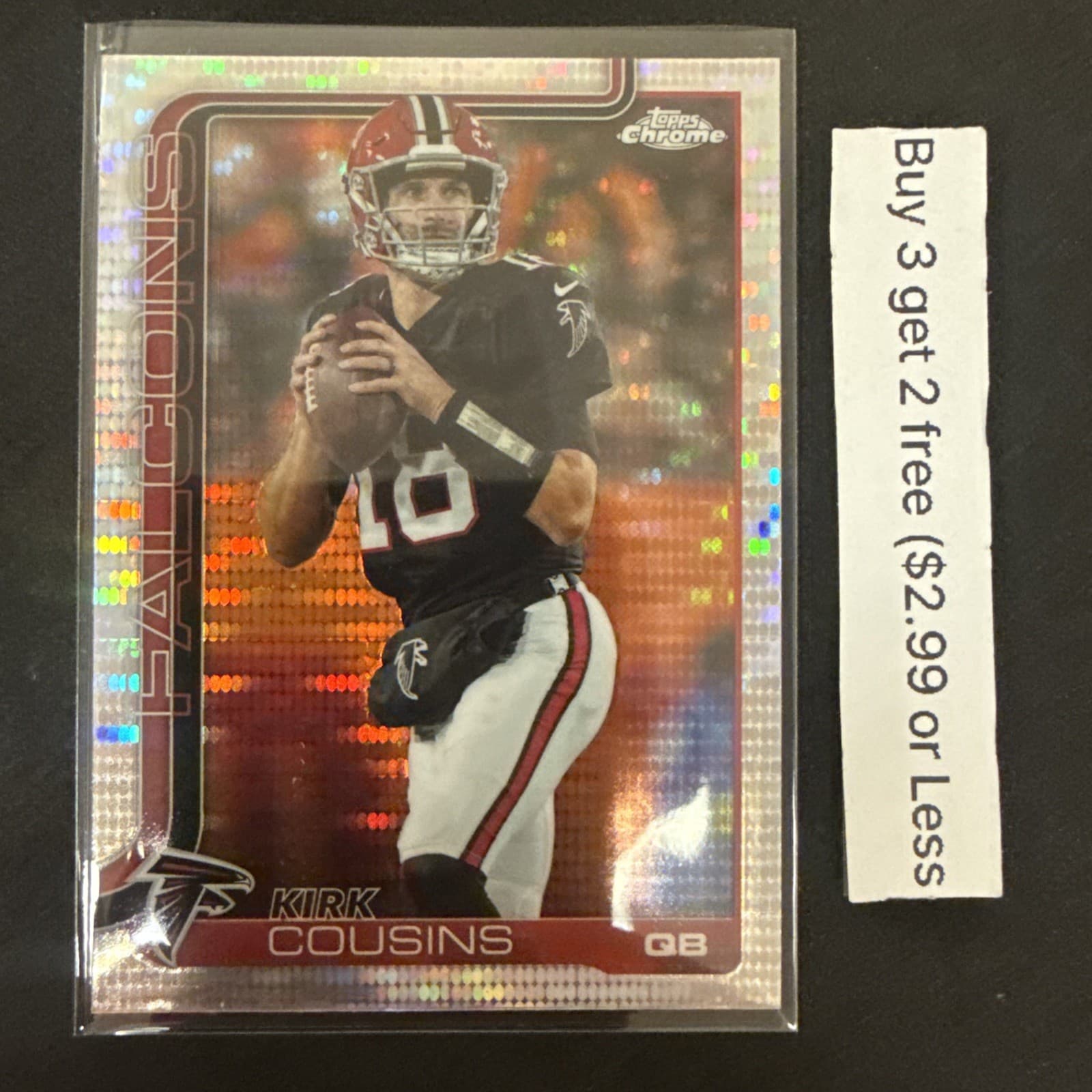 2025 Topps Chrome Kirk Cousins Pulsar Refractor #13 Atlanta Falcons