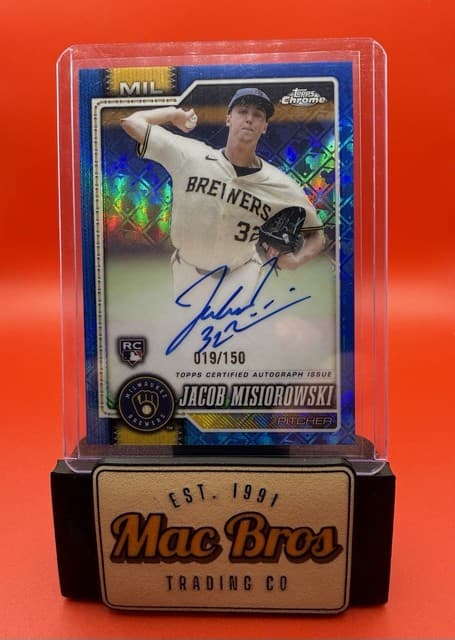 2026 Topps Chrome Logofractor  Jacob Misiorowski Logofractor Auto  /150 Rookie