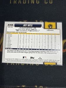 2026 Topps Series 2  - Holofoil Parallel  - Joey Ortiz - Brewers - #542 view 2