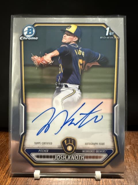 2026 Bowman 1st - Josh Knoth Chrome Prospect Auto - Card #CPA-JK