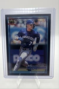 2026 Topps Series 1 - 1991 Topps Baseball Bobby Witt Jr. #T91-3 Black /10 view 1
