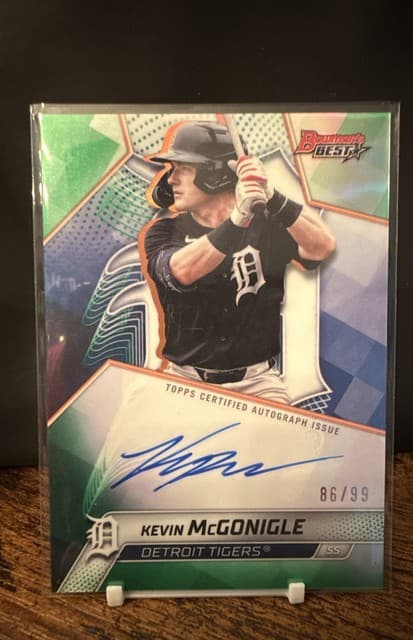 2025 Bowman's Best - Kevin McGonigle #B25-KM  /99 Green Auto