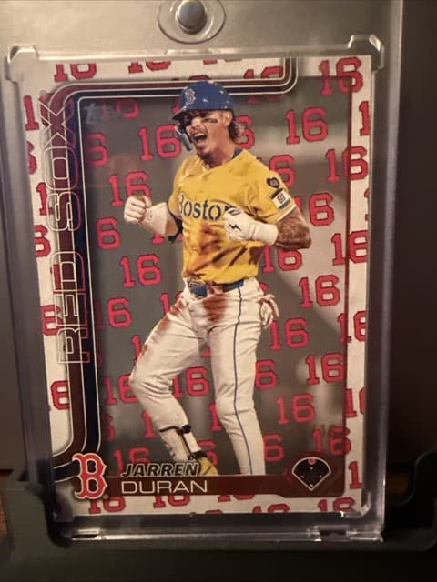 2025 Topps Series 2 - Player Number Variation Jarren Duran #587 /16 Rare Insert