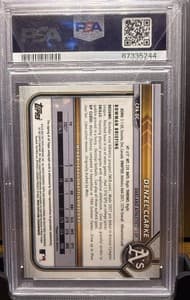 2022 Bowman Chrome - Top Prospect Autographs Denzel Clarke #CPA-DC Green /99 view 2