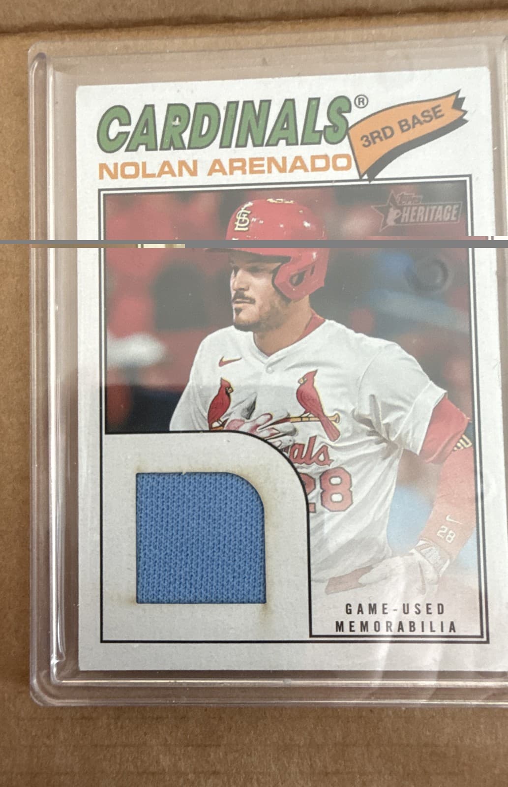 2026 Topps Heritage - Real One Relics Nolan Arenado #ROR-NA (MEM)