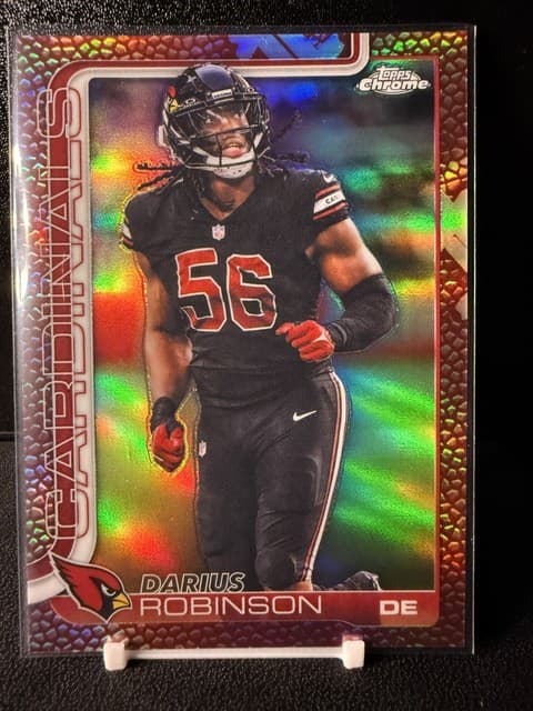 2025 Topps Chrome - Darius Robinson #9 Football Leather