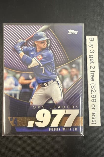 2025 Topps Series 2 - Ops Best Bobby Witt Jr. #OPS-4