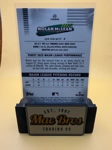 Nolan McLean 2026 Topps Finest Mini Diamonds RC Common #62 New York Mets view 2