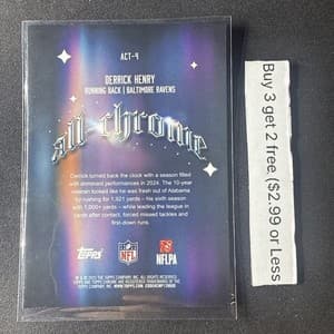 Topps Chrome 2025 All-Chrome Derrick Henry Baltimore Ravens Football #ACT-4 view 2