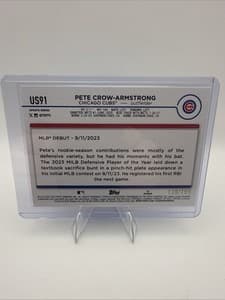 2024 Topps Update Chicago Cubs Star Pete Crow Armstrong Purple /799!! RC!! NM!! view 2