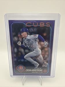 2024 Topps Update Chicago Cubs Star Pete Crow Armstrong Purple /799!! RC!! NM!! view 1