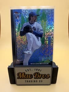Nolan McLean 2026 Topps Finest Mini Diamonds RC Common #62 New York Mets view 1
