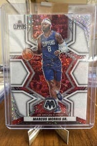 2021-22 Panini Mosaic - Marcus Morris #151 White Sparkle Mosaic Prizm view 1
