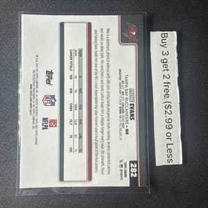 2025 Topps Chrome Mike Evans #282 Ray Wave Refractor Tampa Bay Buccaneers view 2