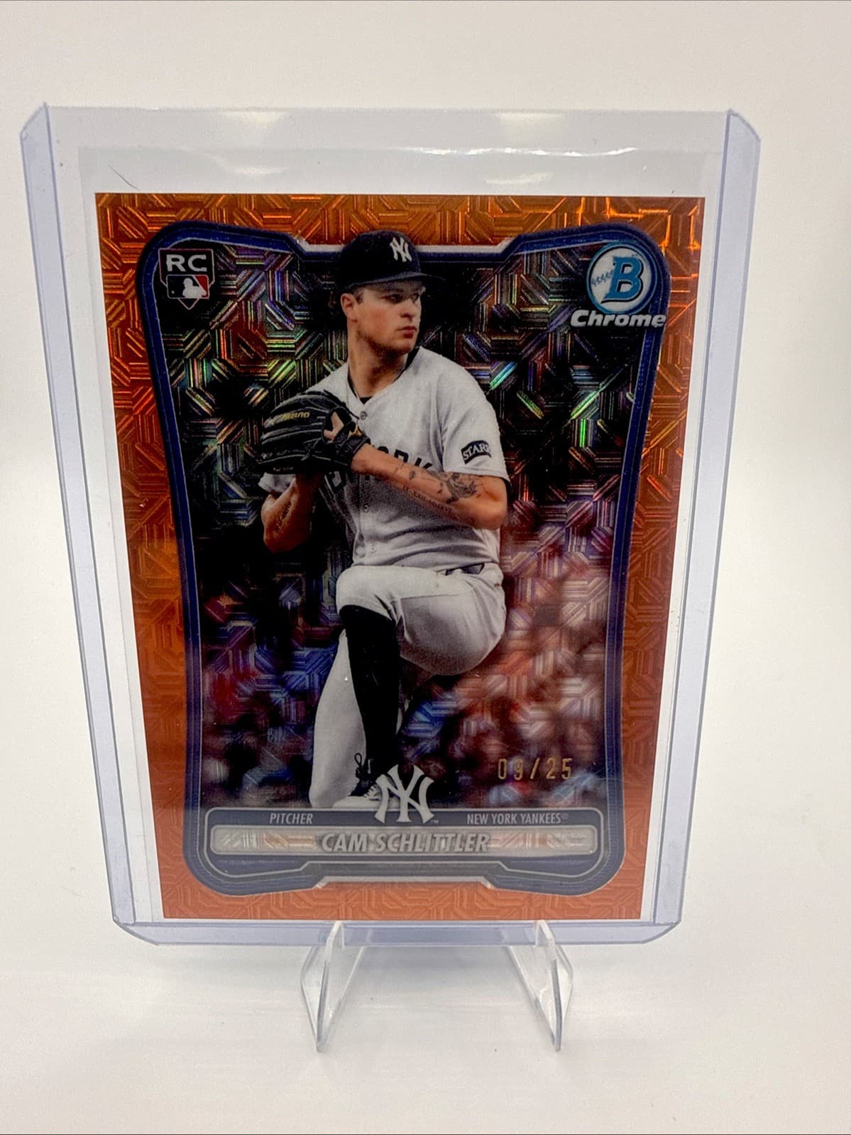 2026 Bowman Chrome Cam Schlittler RC [Orange Mojo Refractor] 09/25 #29