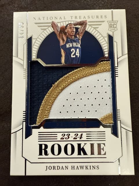 2023-24 Panini National Treasures - Rookie Patches Jordan Hawkins #151 /99 (MEM,