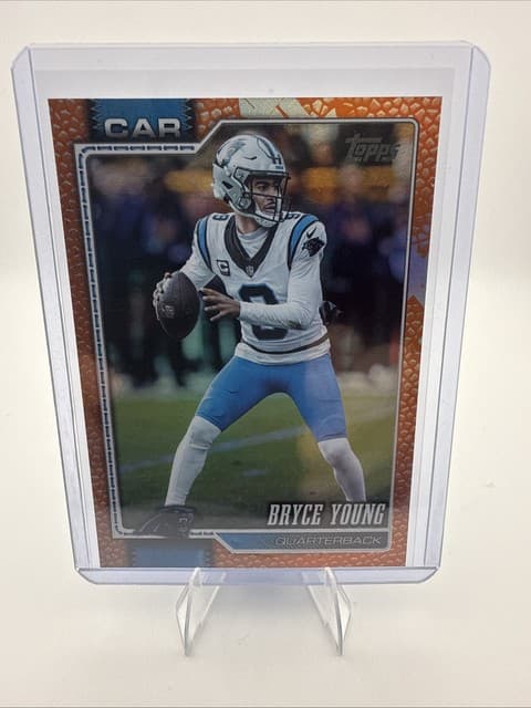 2026 Topps Bryce Young Carolina Panthers #29 Orange Football Leather 05/25