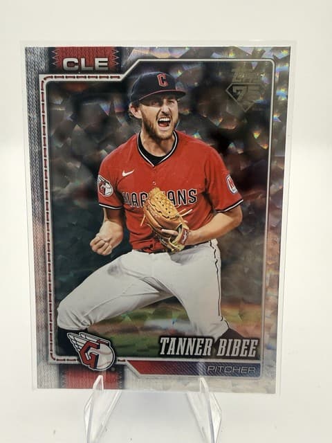 2026 Topps Series 2 - Tanner Bibee Diamante Foil #618 - Guardians
