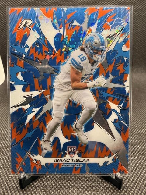 2025 Topps Resurgence #132 Isaac TeSlaa Blue & Orange Spark Refractor
