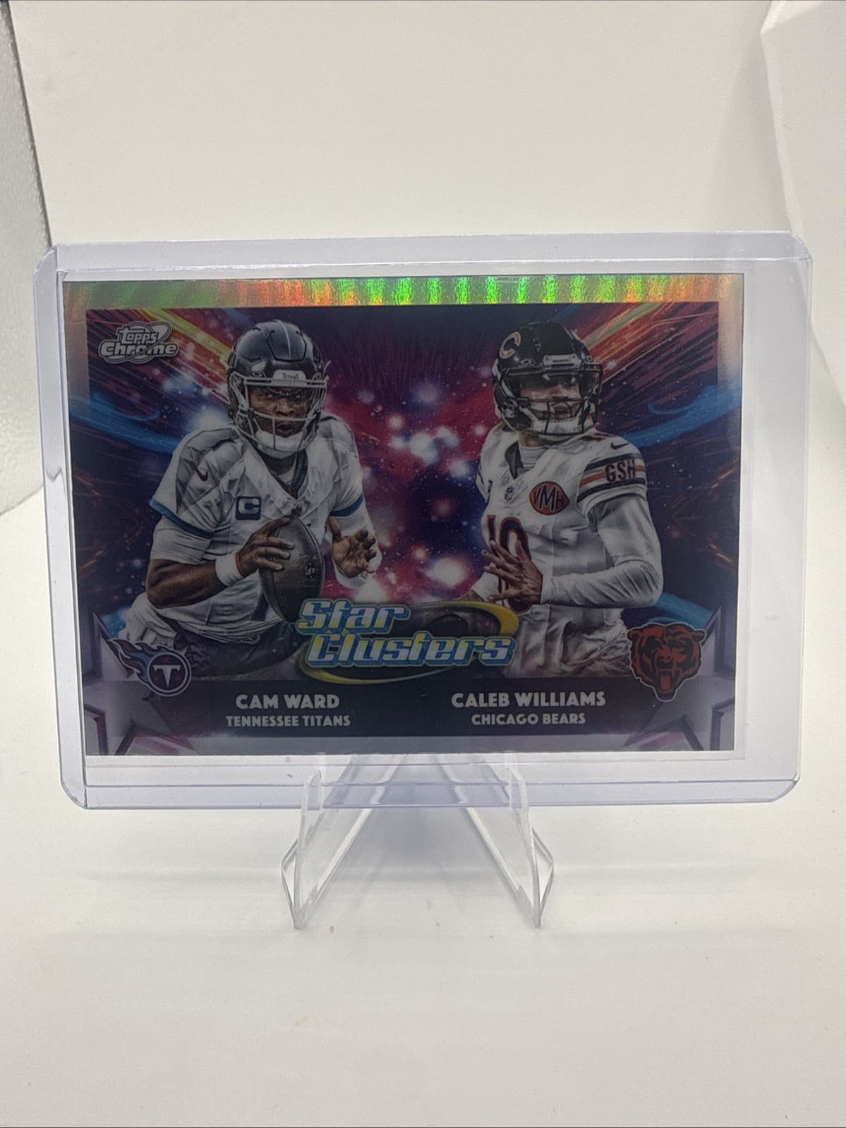Cam Ward/Caleb Williams 2025 Chrome Cosmic - Star Clusters #SC-1 - Titans/Bears