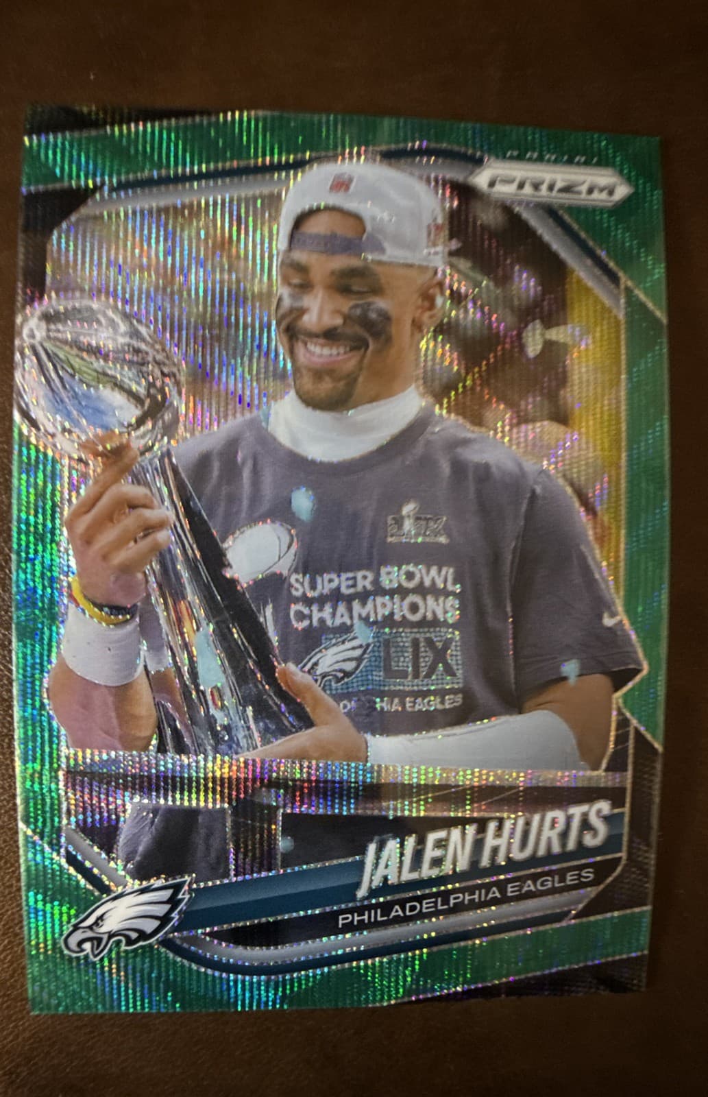2025 Panini Prizm - Jalen Hurts #228 Green Wave Prizm
