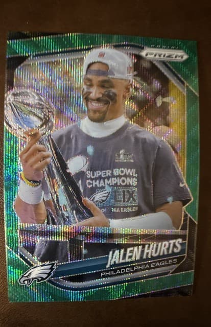 2025 Panini Prizm - Jalen Hurts #228 Green Wave Prizm
