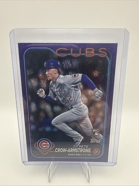 2024 Topps Update Chicago Cubs Star Pete Crow Armstrong Purple /799!! RC!! NM!!