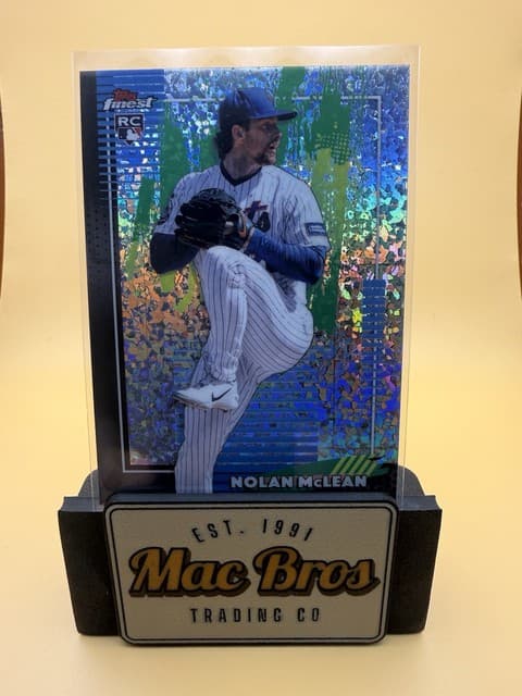 Nolan McLean 2026 Topps Finest Mini Diamonds RC Common #62 New York Mets