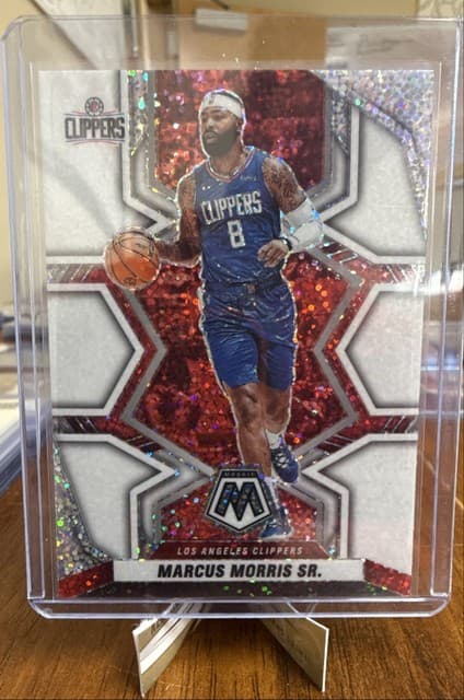 2021-22 Panini Mosaic - Marcus Morris #151 White Sparkle Mosaic Prizm