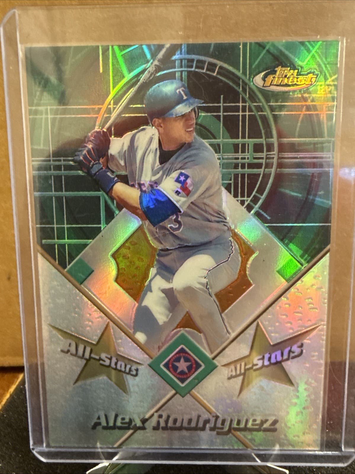 Alex Rodriguez 2001 Topps Finest Refractor, All-Stars A-Rod Rare Short Print