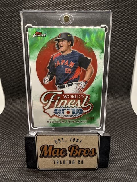 2026 Topps Finest Worlds Finest Munetaka Murakami RC Green Refractor /99 #WF-24