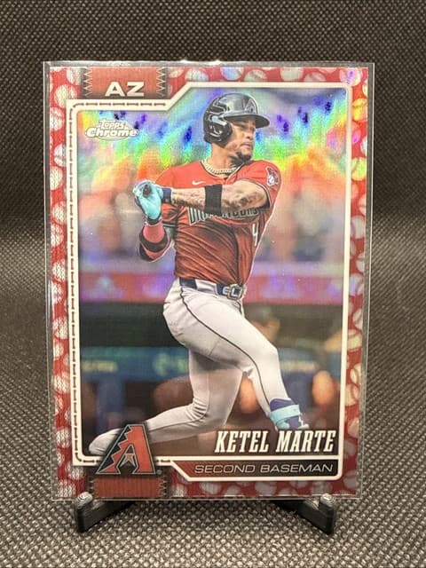 2026 Topps Chrome Baseball Seams Refractor #99 Ketel Marte, Arizona Diamondbacks